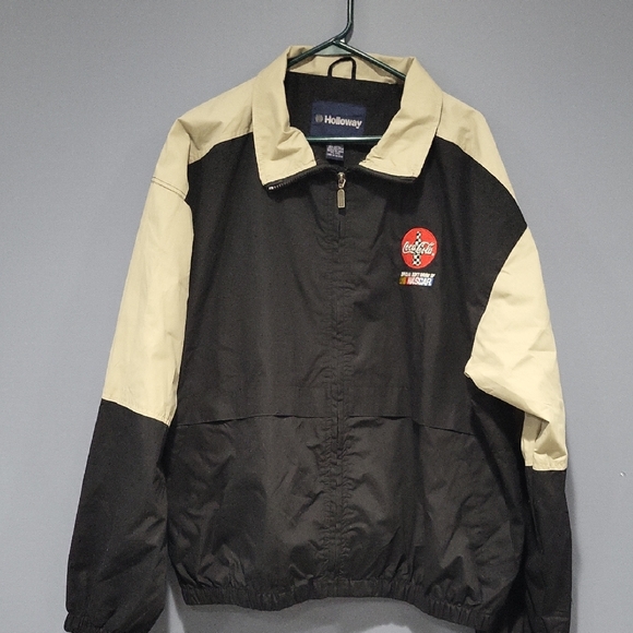 Holloway Black and Cream Jacket with Emblem COKE SND NASCAR - Picture 1 of 7